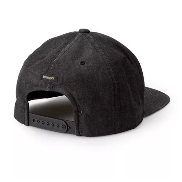 New Men's Wrangler 6-Panel Chambray Baseball Cap Hat - Picture 6 of 6